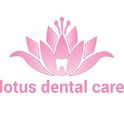 Pink lotus logo with a tooth, text reads "lotus dental care."