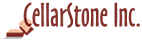 Logo of CellarStone Inc. with stylized text and a graphic of stacked stones on the left.