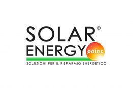 Logo "Solar Energy Point" con slogan "Soluzioni per il risparmio energetico".