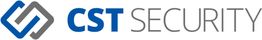 CST Security-Logo mit stilisiertem blau-grauem Symbol und Text.