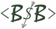 Text "B$B" mit einem Pfeil in der Mitte, umgeben von spitzen Klammern, in grüner Schrift.