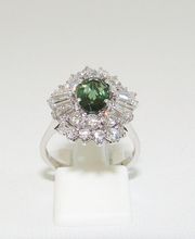 Goldringe Turmalin 1,86 lupenreine Brillanten 750er Gold