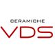 Logo con scritta "CERAMICHE VDS" in rosso e nero su sfondo bianco.