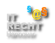 Logo mit Text "IT RECHT Hannover" und Symbolen: @ und zwei Paragraphenzeichen in Blau und Orange.