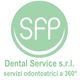 Logo verde di Dental Service S.r.l. con scritta "servizi odontoiatrici a 360°".