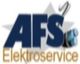 Logo von AFS Elektroservice mit einem Schraubenschlüssel und Steckdosen-Abbildung.