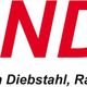 Logo mit rotem Text "BANDIT" und Slogan "Aktiver Schutz gegen Diebstahl, Raub und Vandalismus".