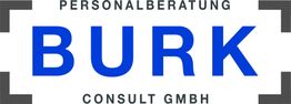 Logo der Burk Consult GmbH mit blauem Schriftzug auf weißem Hintergrund.