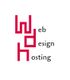Logo mit roten Buchstaben: "WDH" und schwarzem Text: "Web Design Hosting".