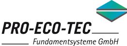 Logo von Pro-Eco-Tec Fundamentsysteme GmbH mit einem blauen und grünen geometrischen Symbol.