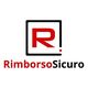 Logo con lettera "R" rossa e testo "Rimborso Sicuro" in rosso e nero.