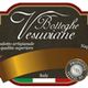Etichetta "Botteghe Vesuviane", prodotto artigianale, con bandiera italiana e medaglia argento.
