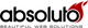 Logo von Absoluto mit Flammendesign und Slogan "Beautiful Web Solutions" darunter.