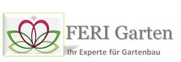 Logo von FERI Garten: Blume und Text "Ihr Experte für Gartenbau".