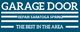 "Garage Door Repair Saratoga Spring - The Best in the Area" text on blue background.