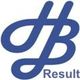 Blaues Logo mit stilisierten Buchstaben "HB" und dem Wort "Result" rechts unten.
