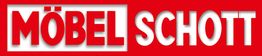 Rotes Logo mit weißer Schrift: "MÖBEL SCHOTT".
