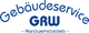 Logo des Gebäudeservice GRW, Handwerksbetrieb, in blauem Text auf weißem Hintergrund.