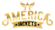Golden "America Jackets" logo with an eagle above the text.