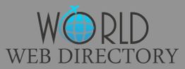 Logo with text "World Web Directory," featuring a globe as the 'O' in "World."