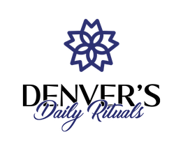 Blue star logo above script text "Daily Rituals" on a white background.
