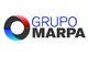 Logo de Grupo Marpa con círculo tricolor a la izquierda. Texto azul y negro.