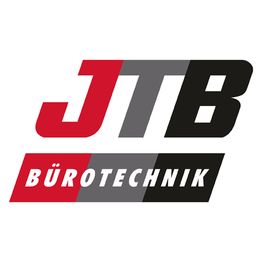 Logo mit den Buchstaben "JTB" in Rot, Grau und Schwarz und dem Wort "Bürotechnik" darunter.