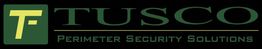 Logo of TUSCO Perimeter Security Solutions with a green "T" on a black background.