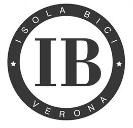 Logo circolare con "IB" al centro, cerchio esterno con testo "ISOLA BICI VERONA".