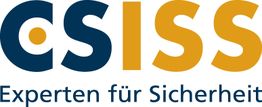 Logo mit Text: "CSISS - Experten für Sicherheit" in blauer und gelber Schrift.