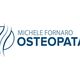Logo con testo "Michele Fornaro Osteopata" e un simbolo stilizzato a sinistra.