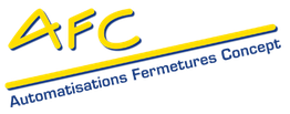 Logo avec "AFG" en lettres bleues sur fond jaune et bleu.
