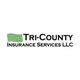 Logo of Tri-County Insurance Services LLC with green wavy lines beside the name.