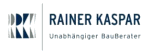 Logo mit den Worten: Rainer Kaspar, Unabhängiger BauBerater.