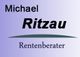 Text: "Michael Ritzau, Rentenberater" auf blauem Hintergrund.