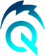 Logo azul con una Q y un rayo.