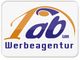 Logo der Tab Werbeagentur, orange und blau gestaltet auf weißem Hintergrund.