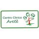 Logo con scritta "Centro Clinico Aretè" e albero stilizzato verde e rosso a destra.
