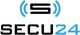 Logo von SECU24 mit stilisiertem "S" und blauen, wellenförmigen Linien.