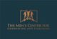Silhouette of three figures above text: "The Men's Center for Counseling and Coaching."