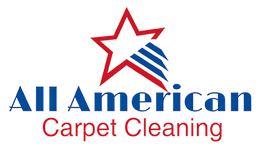 Red and blue star logo with "All American Carpet Cleaning" text.