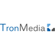 Logo von TronMedia mit blauem "T" und eines stilisierten Quadrats rechts.