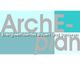 Logo mit Text: "ArchE-plan - Energieeffizientes Bauen und Sanieren" auf blau-grünem Hintergrund.