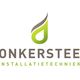 Logo van Donkersteeg Installatietechniek met groene vlam boven de bedrijfsnaam.