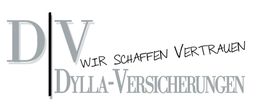 Logo von Dylla-Versicherungen mit dem Slogan: "Wir schaffen Vertrauen".