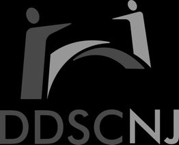 Abstract logo with two figures forming an arch; text below reads "DDSCNJ."