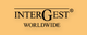 Logo von InterGest Worldwide auf orangefarbenem Hintergrund.