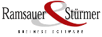 Logo von Ramsauer & Stürmer mit dem Schriftzug "Business Software".