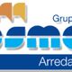 Logo del Gruppo Cosmet Arredamenti con scritte colorate e sfondo bianco.
