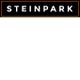 Schwarz-weißes Logo mit dem Wort "STEINPARK" in Weiß auf schwarzem Hintergrund.